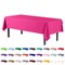 Exquisite 6-Pack Premium Plastic Tablecloth 54in. x 108in. Rectangle Plastic Table Cover